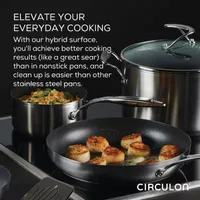 Circulon Steelshield Stainless Steel 11-pc. Cookware Set