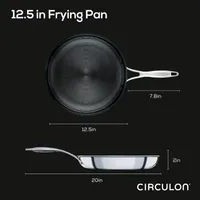 Circulon Steelshield Stainless Steel 12.5" Skillet