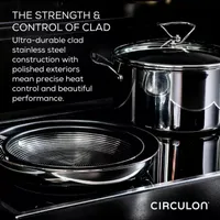 Circulon Steelshield Stainless Steel 12.5" Skillet