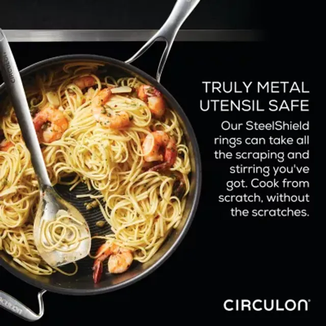 Circulon Clad Nonstick SteelShield 12.5in Stir Fry Pan 