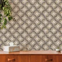 Tempaper Grasscloth Fan Peel & Stick Wallpaper