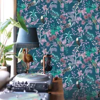 Tempaper Birds of Paradise Peel & Stick Wallpaper