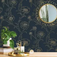 Tempaper Peonies Peel & Stick Wallpaper