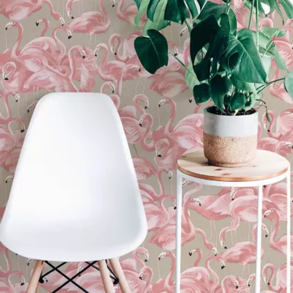 Tempaper Flamingo Peel & Stick Wallpaper