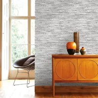 Tempaper Morie Black Peel & Stick Wallpaper