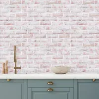 Tempaper White Washed Brick Peel & Stick Wallpaper