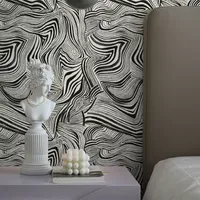 Tempaper Zebra Marble Peel & Stick Wallpaper