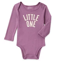 Okie Dokie Baby Girls Crew Neck Long Sleeve Bodysuit