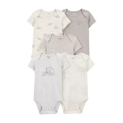 Carter's Baby Unisex 5-pc. Short Sleeve Bodysuit