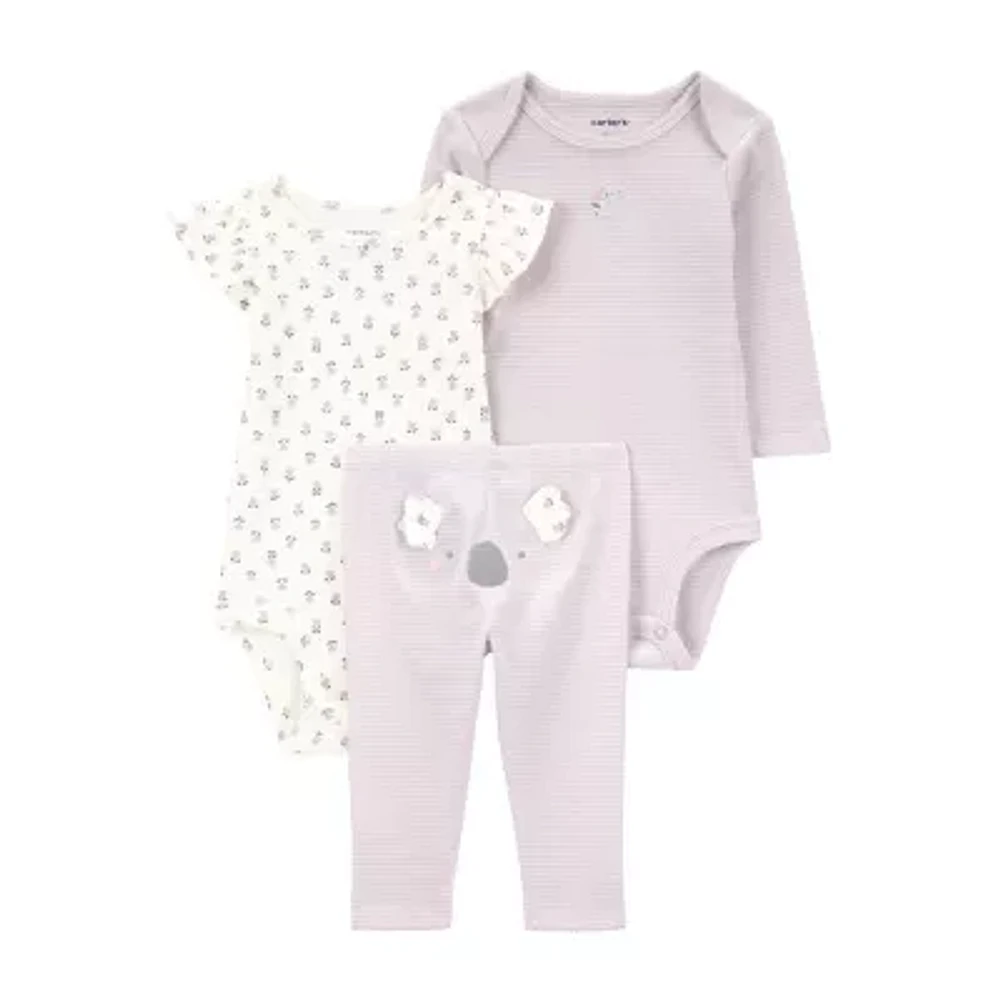 Carter's Baby Girls 3-pc. Pant Set