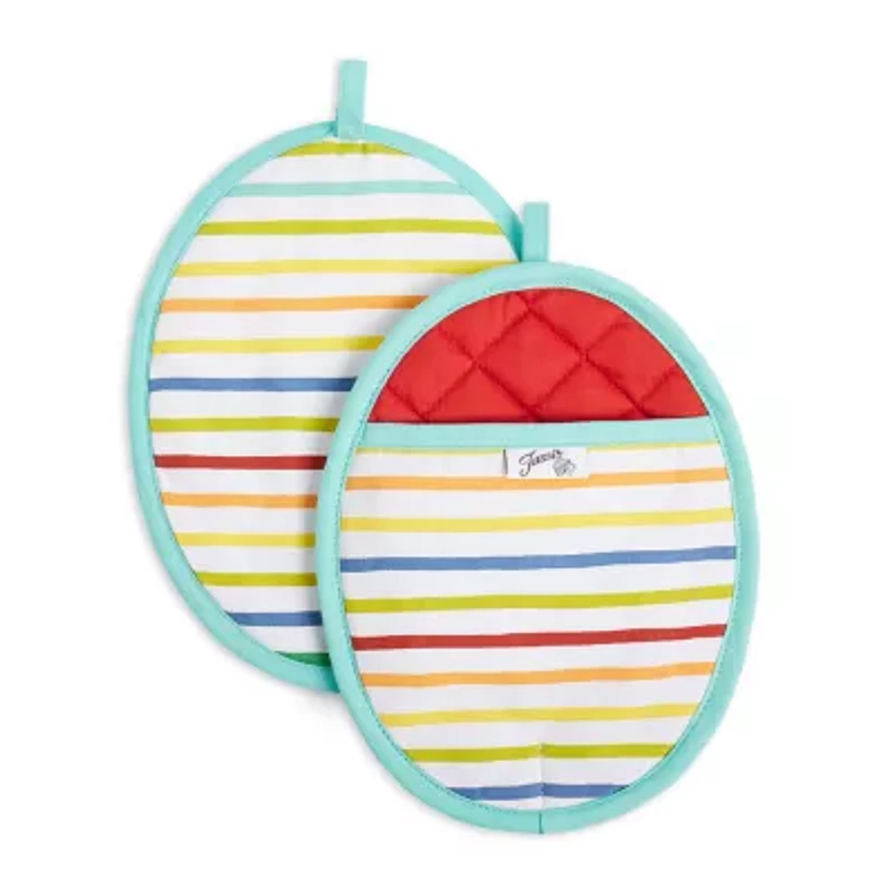 Fiesta Tropical Stripe 2-pc. Pot Holder Set