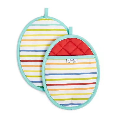 Fiesta Tropical Stripe 2-pc. Pot Holder Set