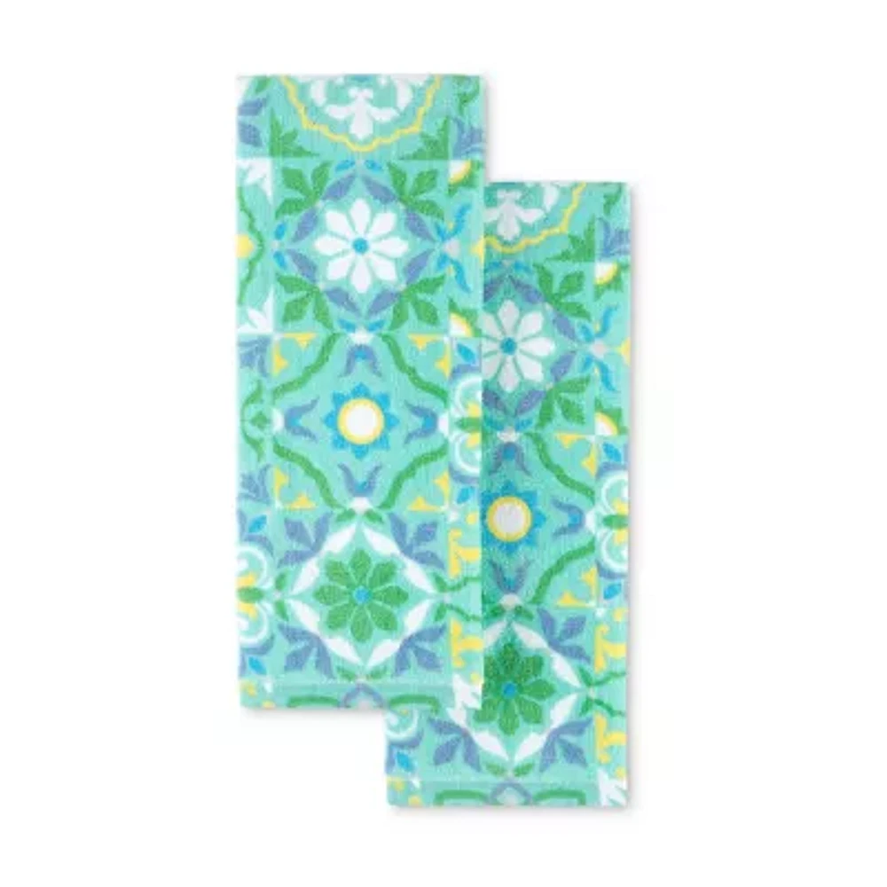 Fiesta Worn Tiles 2-pc. Kitchen Towel Set