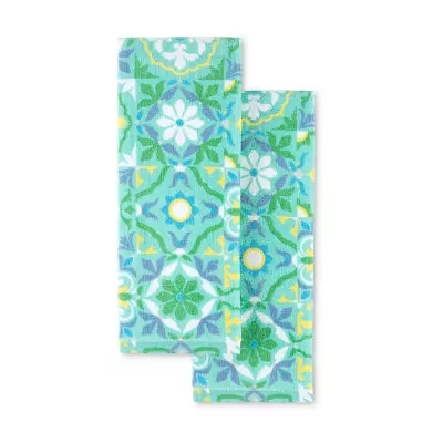 Fiesta Worn Tiles 2-pc. Kitchen Towel Set