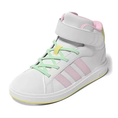 adidas Girls Grand Court Mid Sneakers