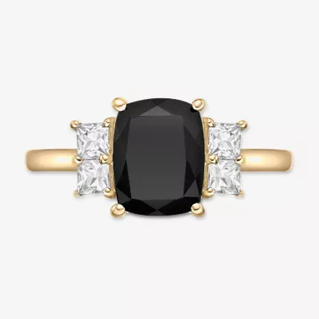 Cocktail Ring Jcpenney Black Onyx Ring FINE JEWELRY Womens Genuine