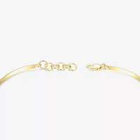 Blue & White Lab-Created Sapphire 14K Gold Over Silver Bangle Bracelet