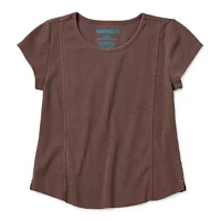 Thereabouts Little & Big Girls Round Neck Short Sleeve T-Shirt