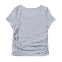 Eyeshadow Big Girls Scoop Neck Short Sleeve T-Shirt