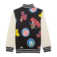 Little & Big Boys Super Mario Lightweight Varsity Jacket