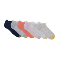 Gold Toe Diamond Texture 6 Pair Low Cut Socks Womens