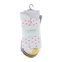 Gold Toe Polka Dot Midi 6 Pair Crew Socks Womens