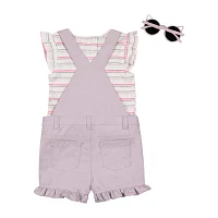 Little Lass Toddler Girls 2-pc. Shortall Set