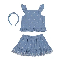 Little Lass Toddler Girls 3-pc. Skort Set