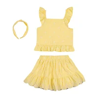Little Lass Toddler Girls 3-pc. Skort Set