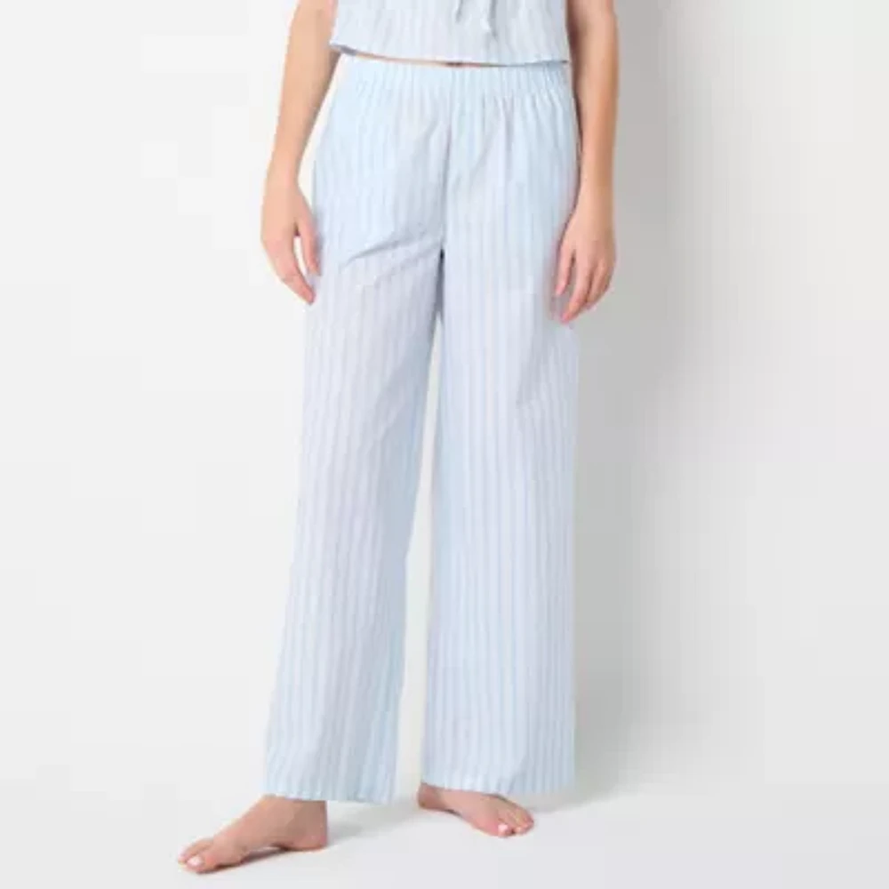 Arizona Body Womens Juniors Poplin Pajama Pants