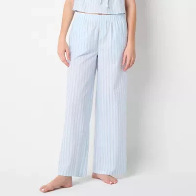 Arizona Body Womens Juniors Poplin Pajama Pants