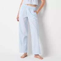 Arizona Body Womens Juniors Poplin Pajama Pants