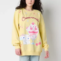 Juniors Cinnamon Roll Womens Crew Neck Long Sleeve Hello Kitty Sweatshirt
