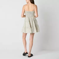 by&by Womens Sleeveless Fit + Flare Dress Juniors