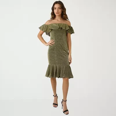 Rene by Ruiz Collection Womens Sleeveless Sheath Dress