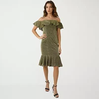 Rene by Ruiz Collection Womens Sleeveless Sheath Dress