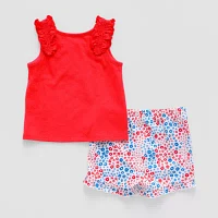Okie Dokie Baby Girls 2-pc. Short Set