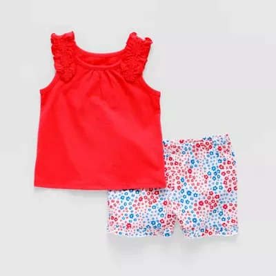 Okie Dokie Baby Girls 2-pc. Short Set