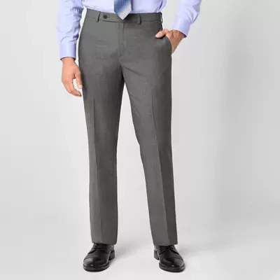 Van Heusen Mens Stretch Fabric Modern Fit Flat Front Suit Pant