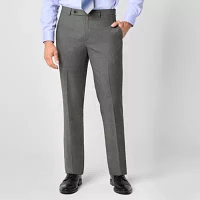 Van Heusen Mens Stretch Fabric Modern Fit Flat Front Suit Pant