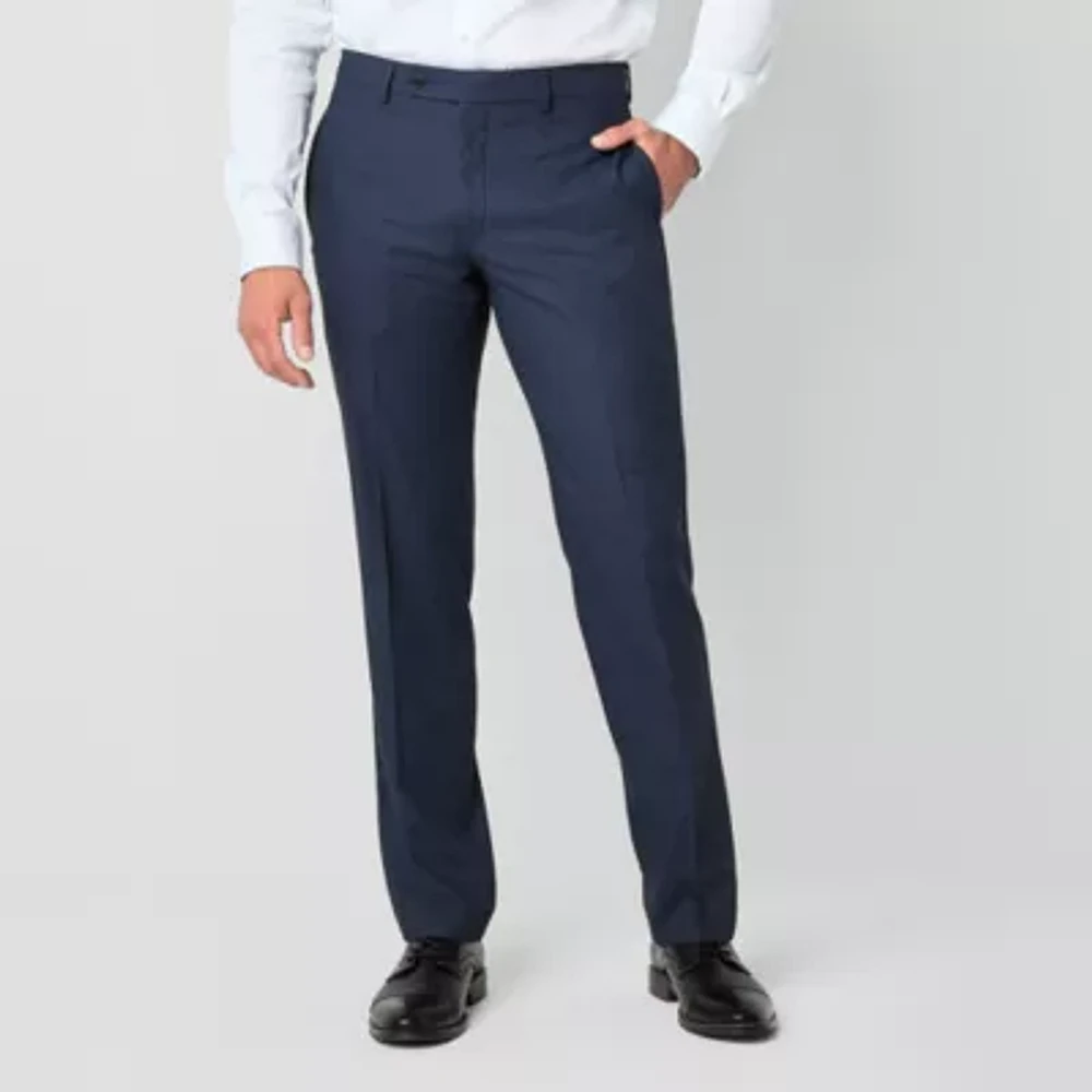 Van Heusen Mens Stretch Fabric Modern Fit Flat Front Suit Pant