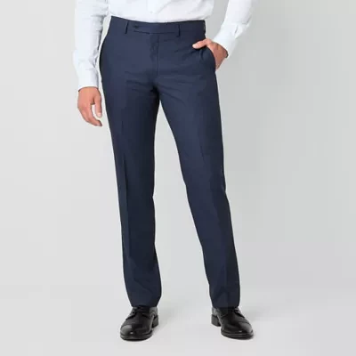Van Heusen Mens Stretch Fabric Modern Fit Flat Front Suit Pant