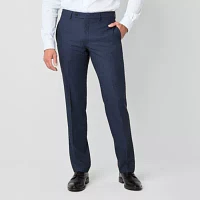 Van Heusen Mens Stretch Fabric Modern Fit Flat Front Suit Pant