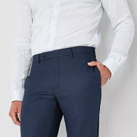 Van Heusen Mens Stretch Fabric Modern Fit Flat Front Suit Pant