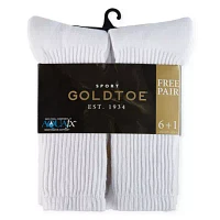 Gold Toe Athletic Sport Bonus Pack 7 Pair Crew Socks Mens