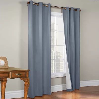 Weathermate Energy Saving Light-Filtering Grommet Top Set of 2 Curtain Panel