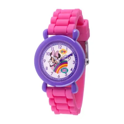 Disney Minnie Mouse Girls Pink Strap Watch Wds000741