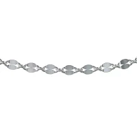 Made in Italy Sterling Silver 24 Inch Solid Link Chain Necklace