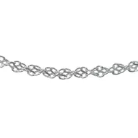 Made in Italy Sterling Silver 7.5 Inch Solid Link Chain Bracelet