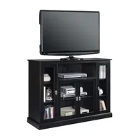 Summit Highboy TV Stand with Storage Cabinets and Shelves